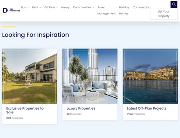 D&B Properties: главная страница сайта агентства (снимок со старой версии рейтинга)