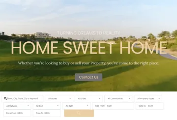 Home Sweet Home: главная страница сайта агентства (снимок со старой версии рейтинга)