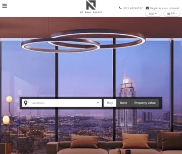 N7 Real Estate: главная страница сайта агентства (снимок со старой версии рейтинга)